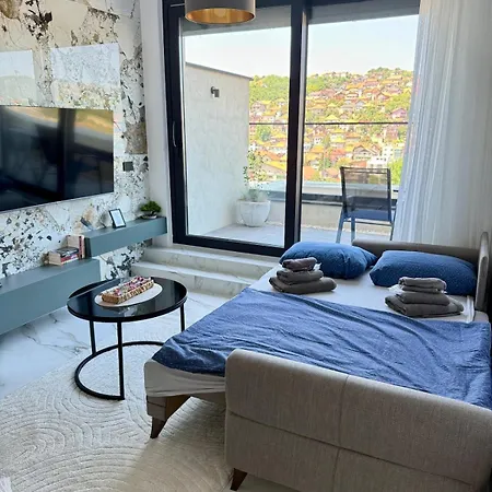 公寓 Avenija Penthouse Luxury Loft Terrace Freeparking 塞拉耶佛